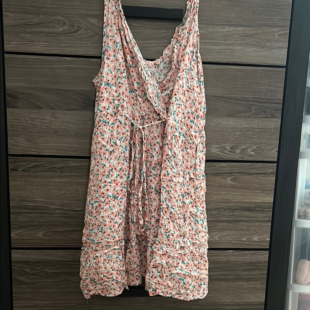 Floral Pink Mini Dress